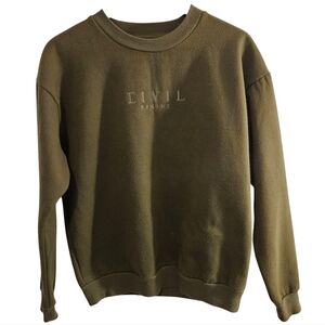 Civil Regime Green Pullover Sweatshirt